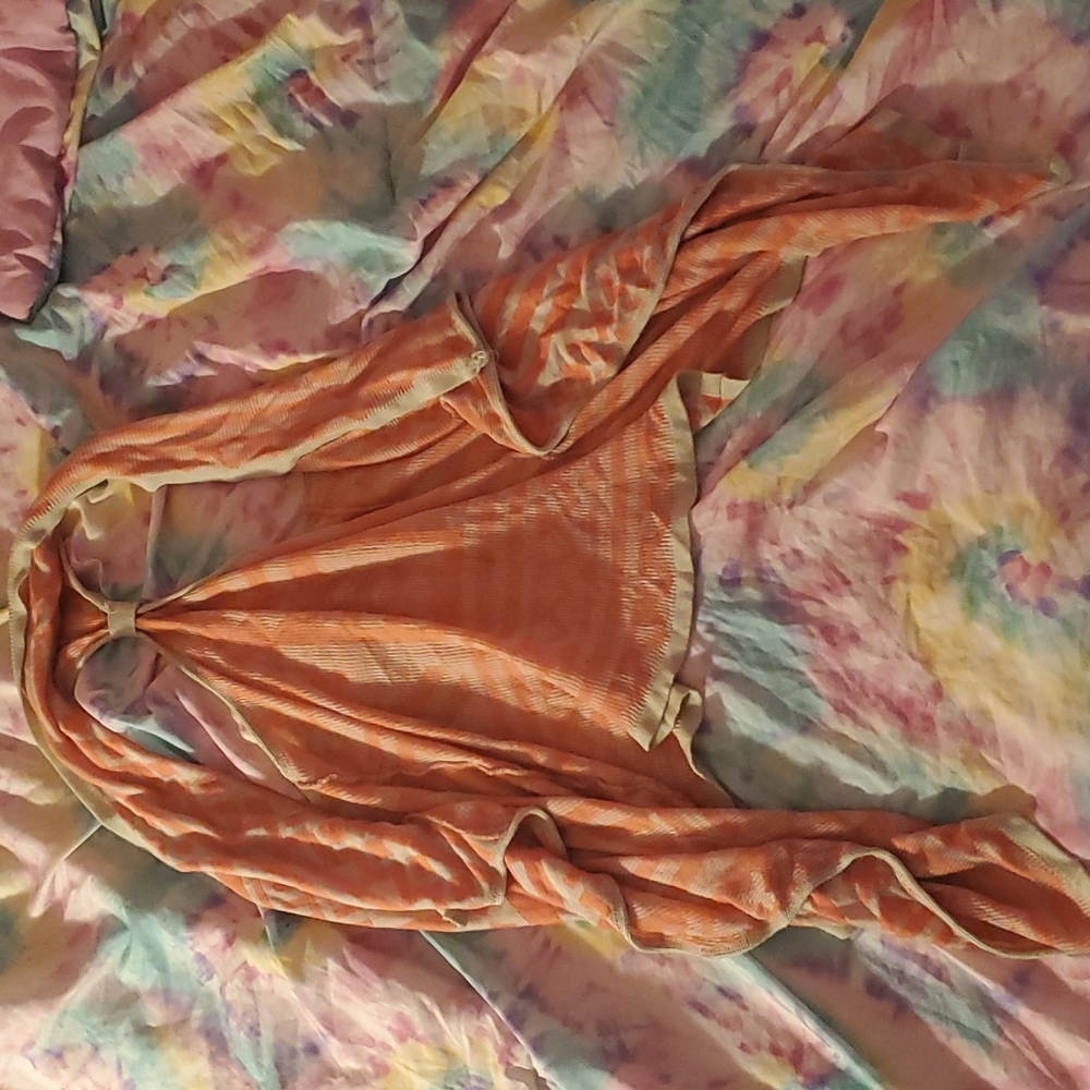 Racerback tank cardigan sz s